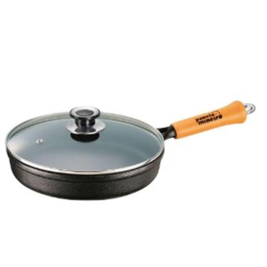 Imagem de Panela Frigideira 25Cm Com Tampa De Vidro Anti Aderente