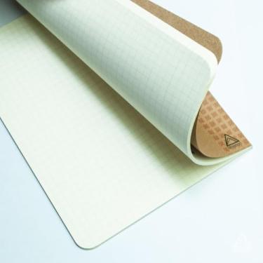 Imagem de Caderno A5 kraft insert traveler pontilhado pautado quadriculado e liso, caderneta para anotações e sketchbook, caderno de anotações capa dura para estudo e organização (Quadriculado,Branco 90g)