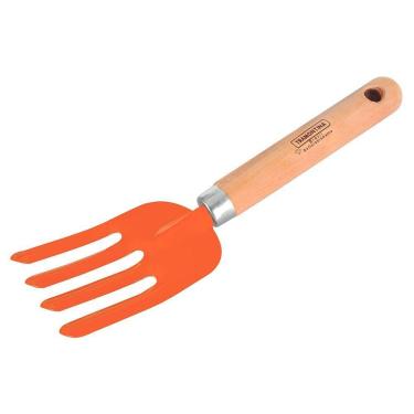 Imagem de Garfo Metálico 4 Dentes Para Afofar Terra Com Cabo Madeira - Tramontina