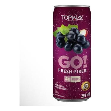 Imagem de Go fresh fiber refrigerante prebiótico sabor uva lata 269ml