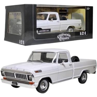 Imagem de Carrinho Miniatura 1974 FORD F-100 PICK UP Branco 1/24 California Classics