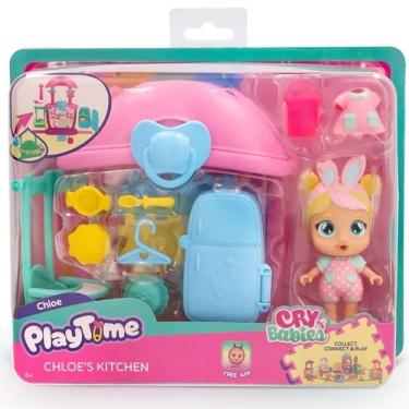 Imagem de Boneca CRY Babies Playtime Cozinha da Chloe Multikids