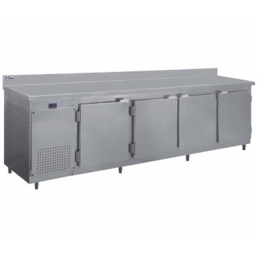 Imagem de Balcão De Encosto 4 Portas 860 Litros Rf046 Frilux Balcão Refrigerado Inox 110v