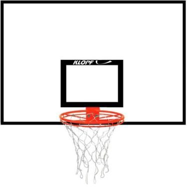 Imagem de Tabela de Basquete Oficial 1,80x1,20m em Compensado Naval com Aro e Re