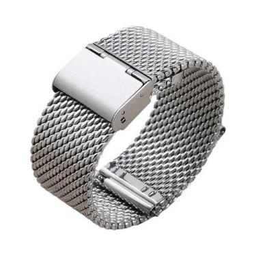 Imagem de Pulseira De Relógio Em Malha Milanesa De Aço Inoxidável 1.0mm 18mm-24m