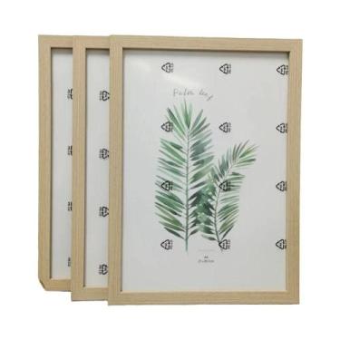 Imagem de Conjunto De Porta-Retratos De Madeira 3 Peças 10X15 15X20 20X25 A4 Dec