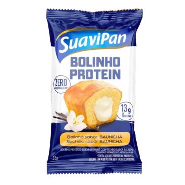 Imagem de Bolinho Protein SuaviPan 13g de Proteína Sabor Baunilha e Recheio Sabor Baunilha 55g