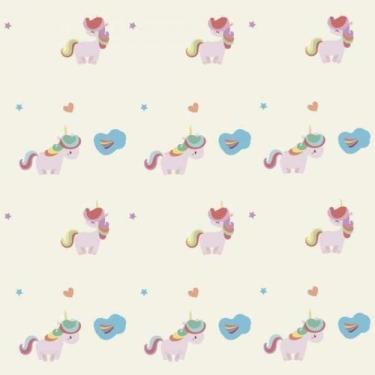 Imagem de Papel De Parede Infantil Unicórnios Coloridos - Drop de Casa