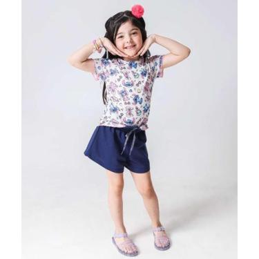 Imagem de Short Infantil Moletinho Clochard Marisa Tam 4 a 10 Az-34144, Azul, 8