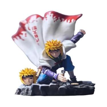 Imagem de Figura De Anime Namikaze Minato NARUTO Com Cabeça Substituível, Estátu