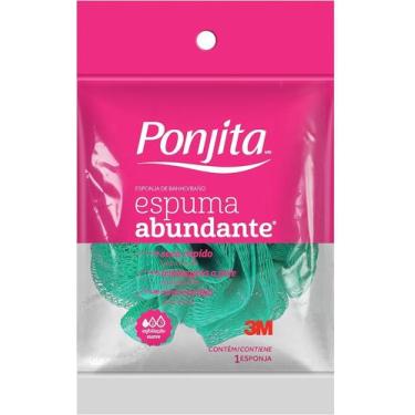 Imagem de Esponja banho ponjita nylon bucha espuma abundante * cores variadas - 