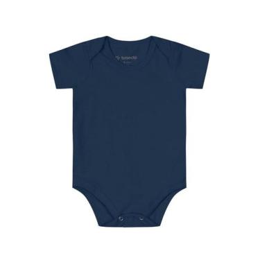 Imagem de Body bebê unissex em cotton Brandili-Azul, P, Azul