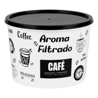 Imagem de Pote Organizador Mantimentos Branco 2l Cozinha Decorado - UZY, Café