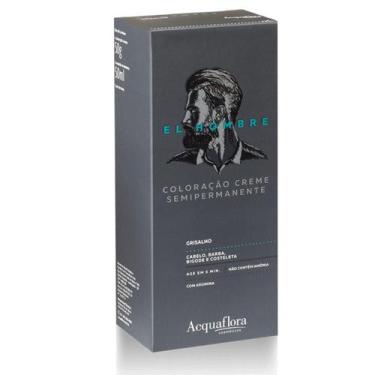 Imagem de Kit Coloração Creme Semipermanente Acquaflora El Hombre Grisalho
