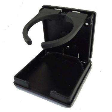 Imagem de Porta Copos Dobrável Para Embarcações Preto Em Pvc Quadrado - Madareli