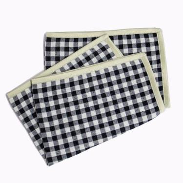 Imagem de Jogo Americano Xadrez Branco e Preto - Tecido Nobre (2 unidades) - Pom