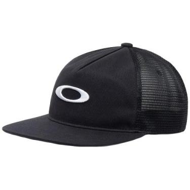 Imagem de Boné Oakley Aba Reta Session Trucker WT26 Pitch Black, Preto, Único