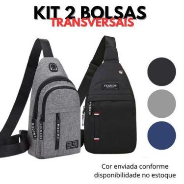 Imagem de Pochete Masculina Transversal Impermeável Mochila de Peito Bolsa Tirac