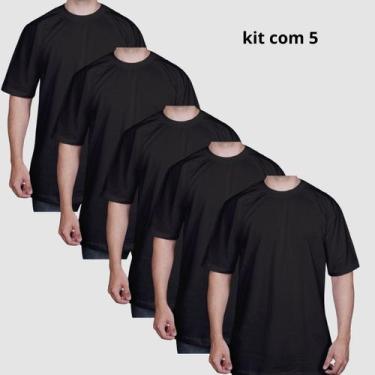Imagem de Kit 5 Camisetas Oversized 100% Algodão Unisex Lisas - Elisa Lucas, Pre