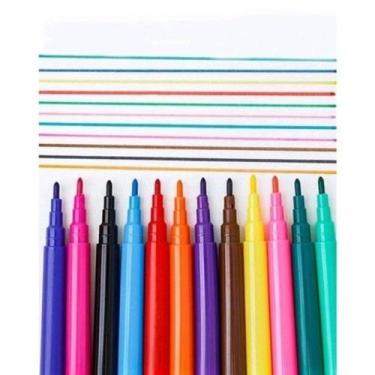 Imagem de Canetinha Hidrografica 12 Cores - Acrilex