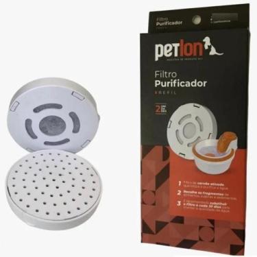 Imagem de Filtro Purificador Bebedouro Cães E Gatos Petlon 2 Refis Petlon