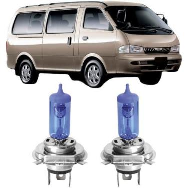 Imagem de Lampadas farol super branca kia besta todos h4 - VELOX TIGER SHOCKLIGH