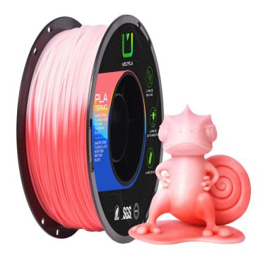 Imagem de Filamento Pla Termo Vermelho e Rosa 1kg Multfila Impressora 3D 1.75mm