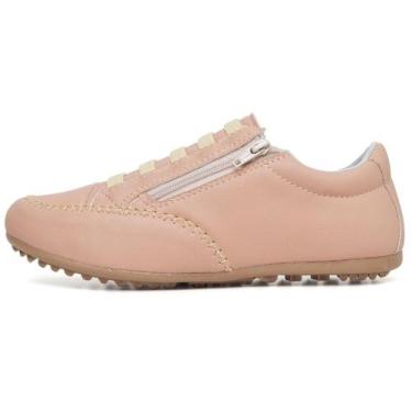Imagem de Sapatenis Mocassim Casual Feminino Calce Facil Ziper Lateral Solado Bo