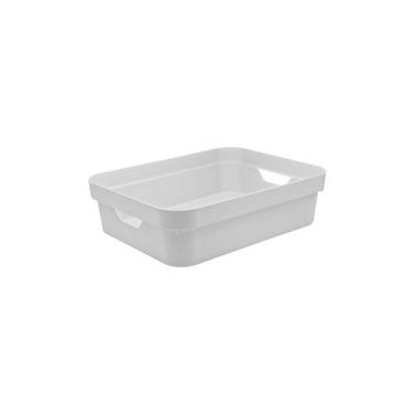 Imagem de Caixa organizadora Ou 4,8L Linha Cube, Branco