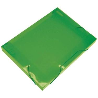 Imagem de Pasta ABA Elastica Plastica Oficio 40MM Verde SOFT PCT.C/10 - Polibras