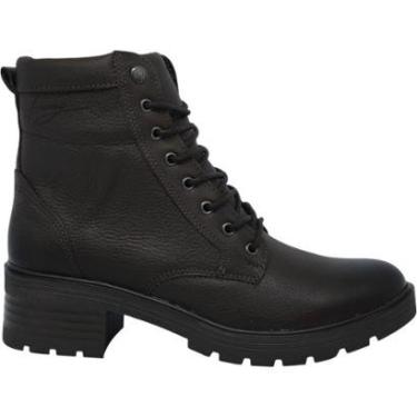 Imagem de Bota Feminina Coturno Casual Dia a Dia Passeio Trabalho Salto Bloco Tratorado em Couro...