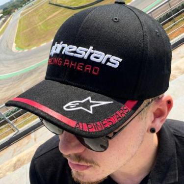 Imagem de Bone Alpinestars Indent Preto Vermelho -, L/XL