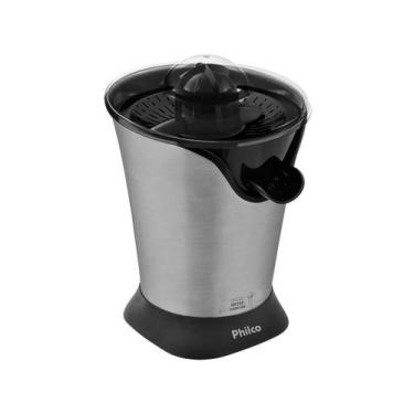 Imagem de Espremedor de frutas eletrico 50w philco 127v, Preto e Prata, 110V