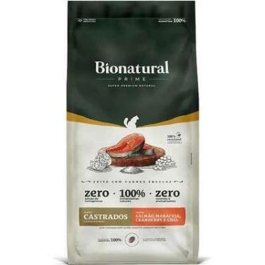 Imagem de Ração Seca Bionatural Prime Salmão para Gatos Castrados 7,5kg - Specia
