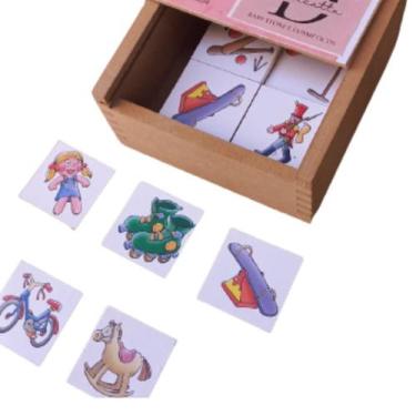 Imagem de Jogo da Memória em Madeira Brinquedo Pedagógico - Zaramela