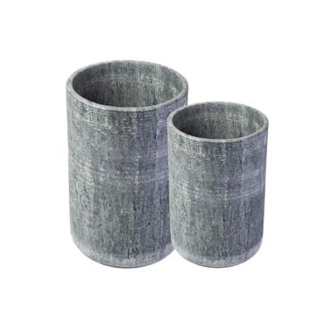 Imagem de Kit Porta Utensilios 2263E2264INDSJ Organizador para Vinho Cerveja e Talher Pedra Sabao Capacidade Termica Cozinha