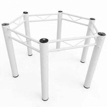 Imagem de Pé Base Para Mesa De Jantar Sextavada Para Sala De Jantar Cozinha Área