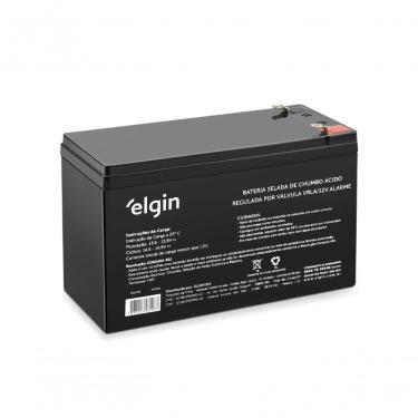 Imagem de Bateria Selada de Chumbo VRLA AGM F187 12V 7,0AH Terminal Fast On Engate Rápido Elgin