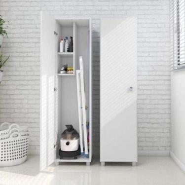 Imagem de Armário Multiuso com 1 Porta e 2 Nichos - Branco - Tecno Mobili, Branc