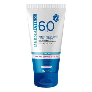 Imagem de Protetor Solar Rosto Fps 60 Sem Cor 40g Dermachem