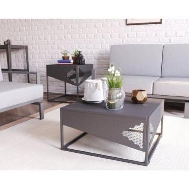 Imagem de Mesa de Centro 60cm Campinas Pf Leme Preto - Proa