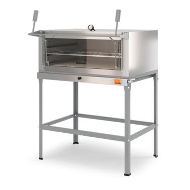 Imagem de Forno Refratário a Gás Tostando FL800 com Isolamento em Lã de Roça 80cm Aço Galvanizado Cinza 220V
