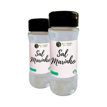Imagem de Sal Marinho Qualidade Superior Premium Pote com Dosador Kit 2 100g  - 
