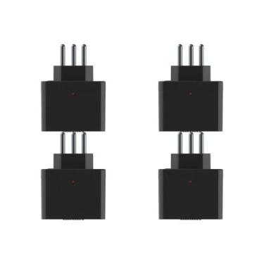 Imagem de Kit C/4 - Plug Protetor De Tensao Qualitronix 2 Polos + T.