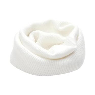 Imagem de Cachecol Masculino De Lã Cashmere Tricotado Com Gola Alta, Macio E Que