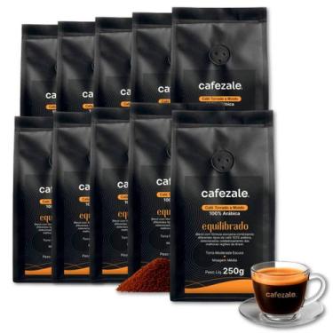 Imagem de Café Cafezale Equilibrado Moído Kit 10 Pacotes de 250g