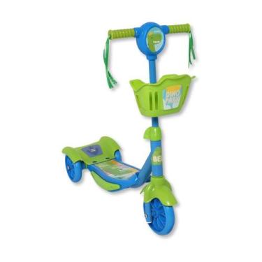 Imagem de Patinete infantil 3 rodas dino azul - belfix