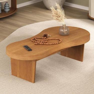 Imagem de Mesa de Centro Design Orgânico Tampo em Tamburato 50mm Magnum Cor Carv