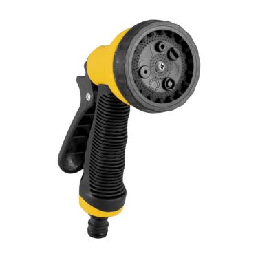 Imagem de Esguicho Plástico 7 Funções Engate 1/2" 31.98.012.107 com Jato Múltiplo e Empunhadura em Borracha Termoplástica Vonder