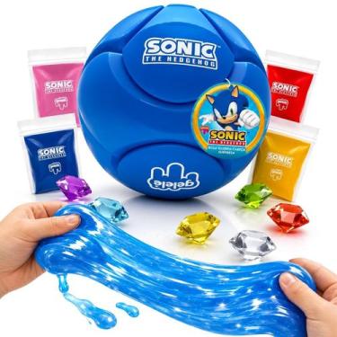 Imagem de Bola Sonic Gelelé Surpresa Com Slime Infantil Montável Esmeralda Do Ca